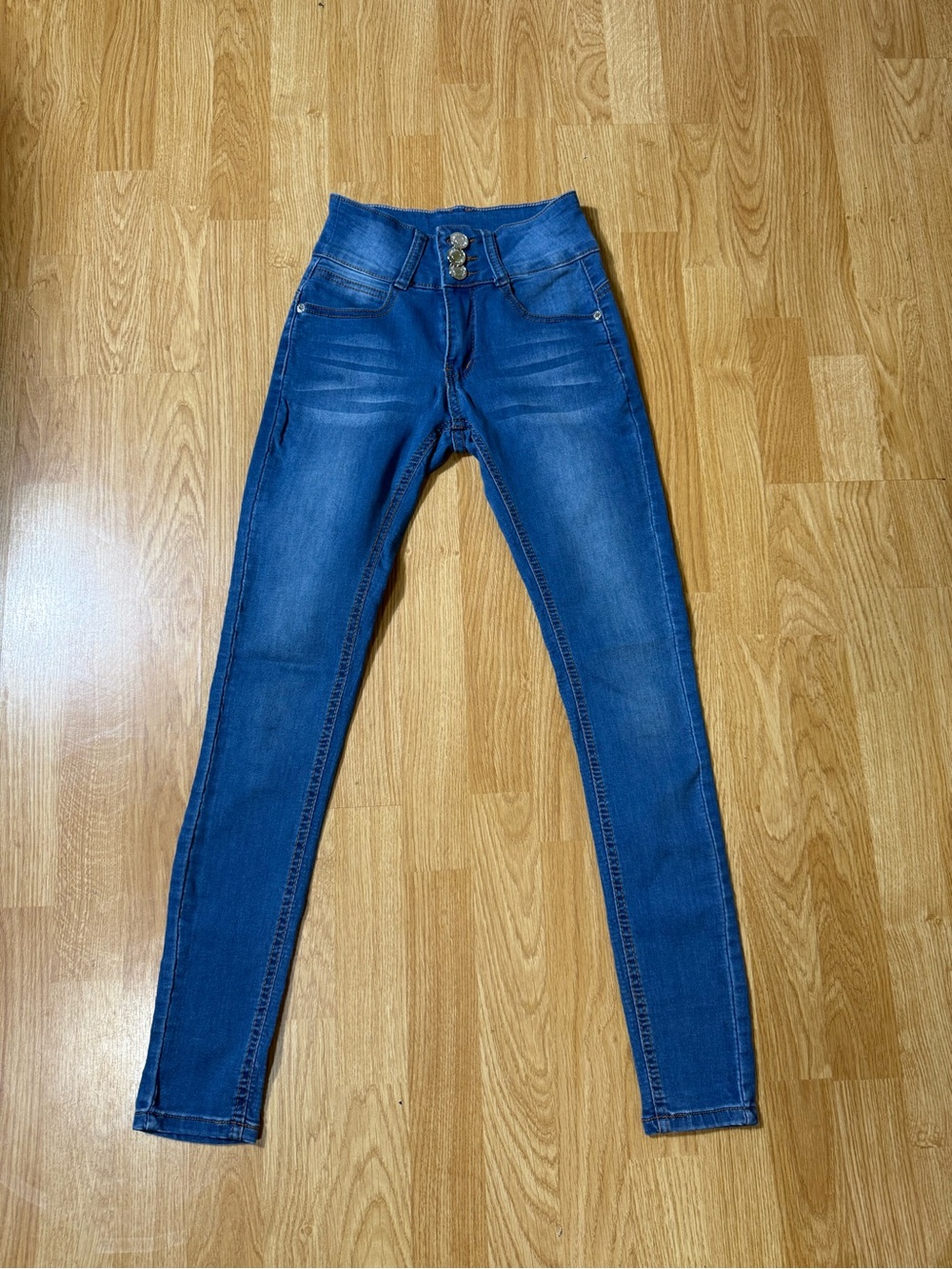 Red Bottoms Classic High-Waist Women's Skinny Jeans - Blue - Size 1/2